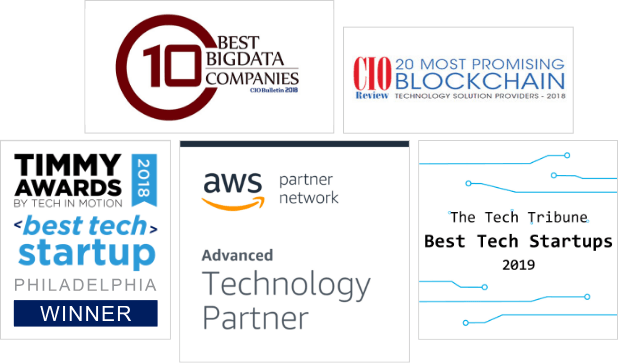 Collage of industry awards won by HealthVerity